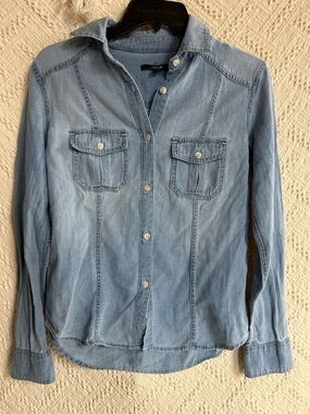 Joe's Jeans Light Blue Denim Button-Down Shirt